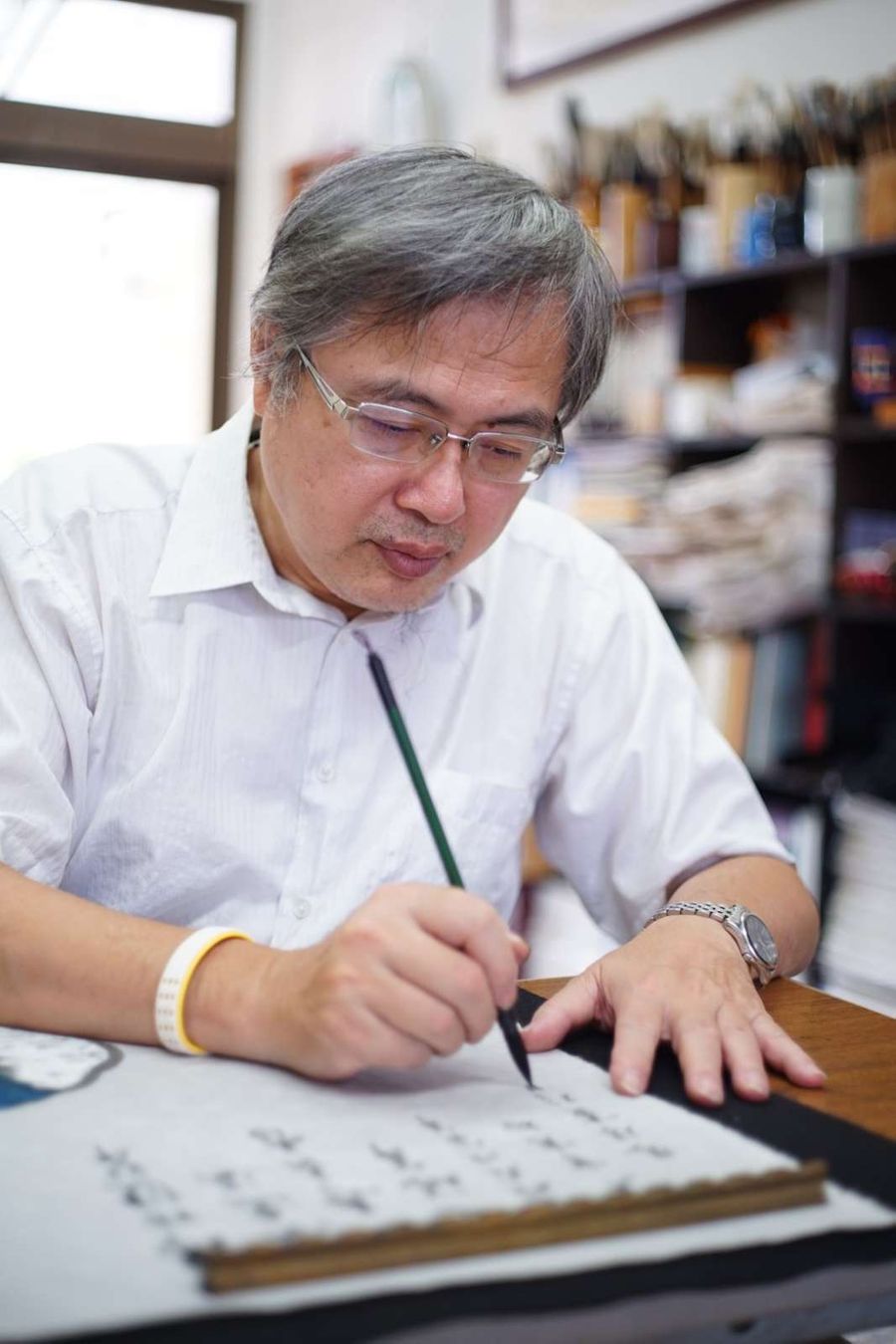 把中醫奧秘以書法呈現  創意作品賞析在中國醫大