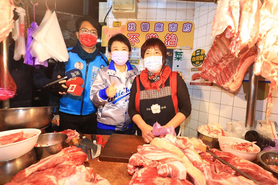防範年節前豬肉哄抬漲價　盧秀燕邀業者宣示不漲價
