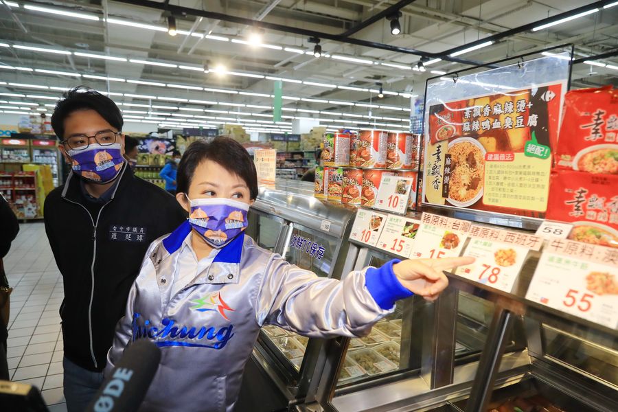 中市元旦率先快篩檢測萊豬  盧秀燕對抗中央強調三不