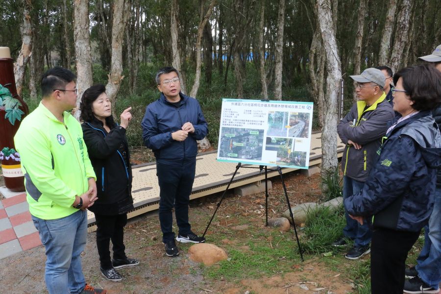 外埔白千層森林新秘境  蔡其昌爭取512萬闢建步道