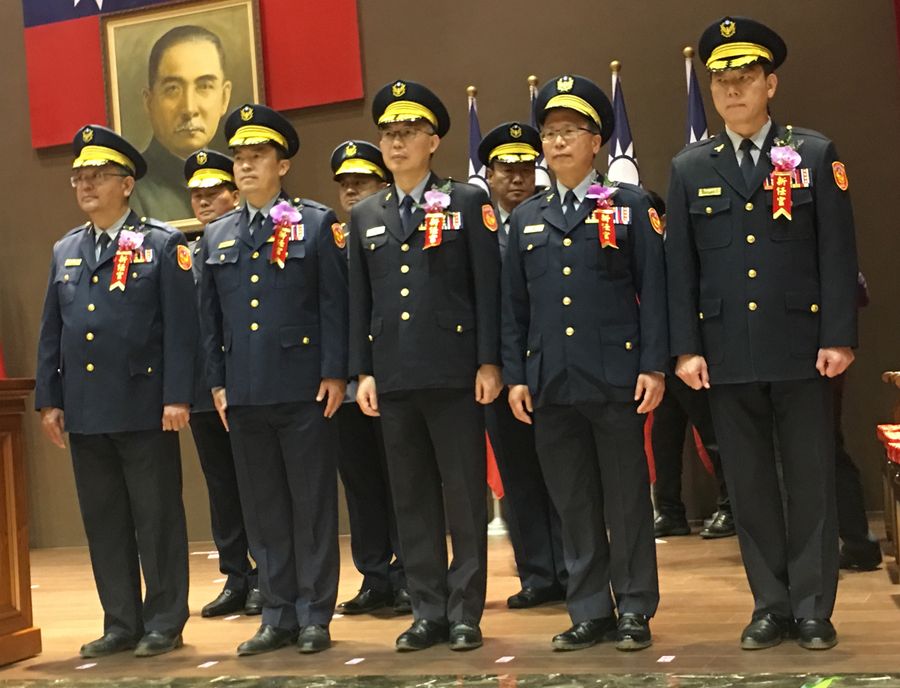 中市新任警分局長及大隊長布達