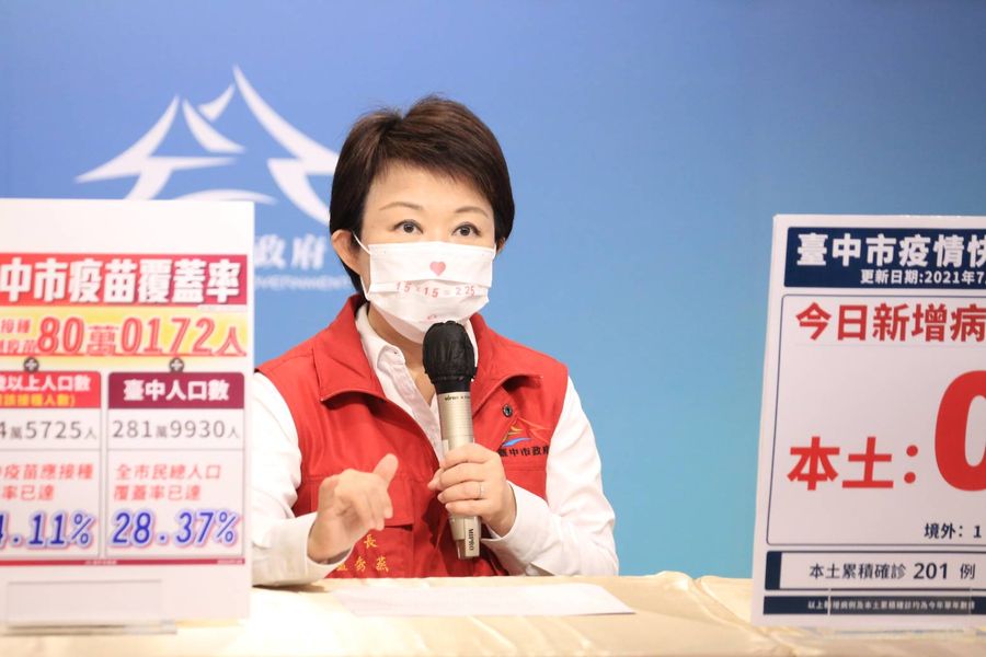 台中今日本土零確診境外移入1例