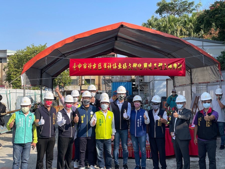 北屯舊社停車場立體化結構體完成 預計明年初完工