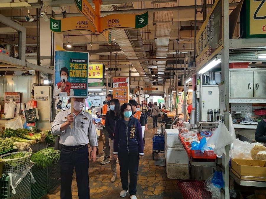 農曆年節將近 中市府加強市場防疫宣導