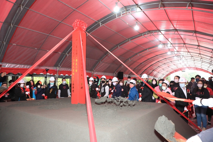 中市樂業附幼生態園舍動土 盧市長：讓年輕人願生敢養