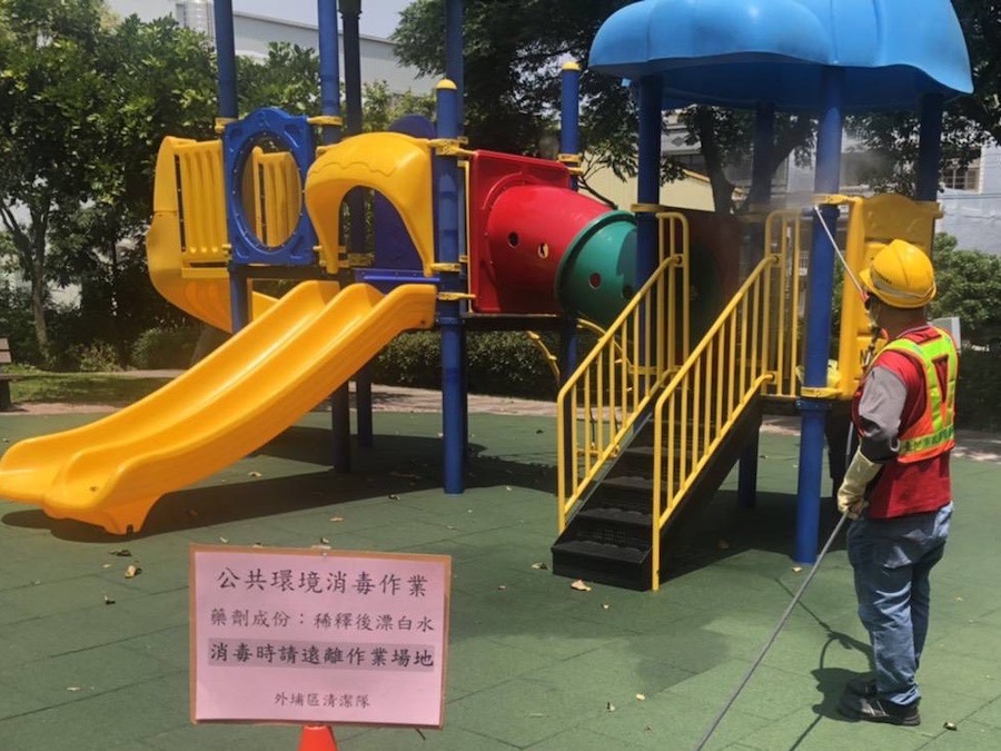 為愛防疫！ 中市環保局啟動「兒童常出入場所清消專案 」
