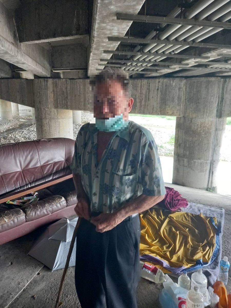 被家人提報失蹤協尋  台中老翁竟住在橋下月餘