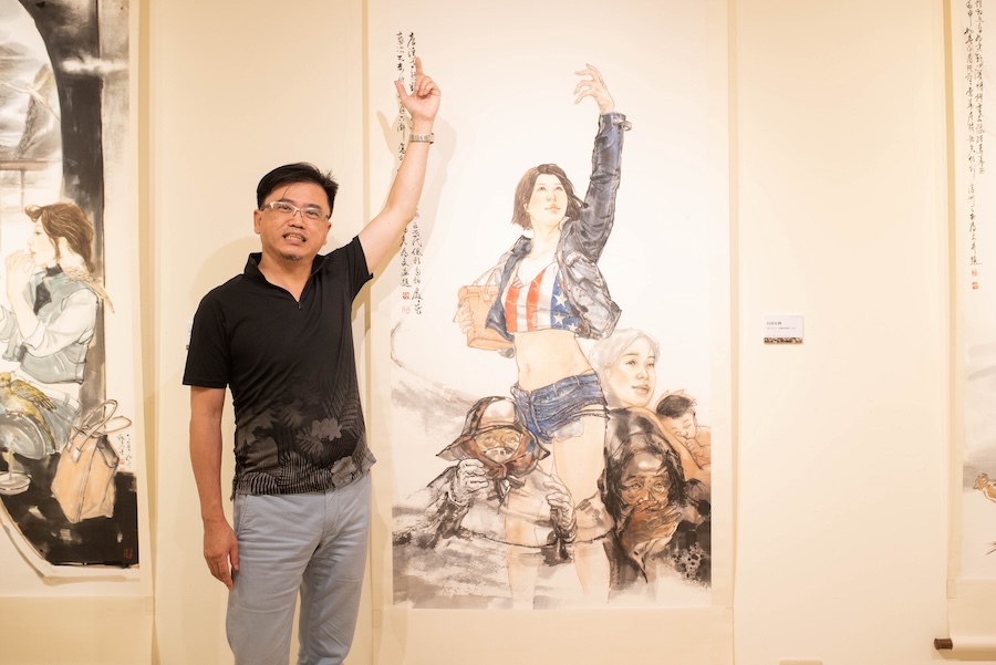 AI搭配AR打造互動式觀賞 陳炳宏當代水墨創作展即起開展