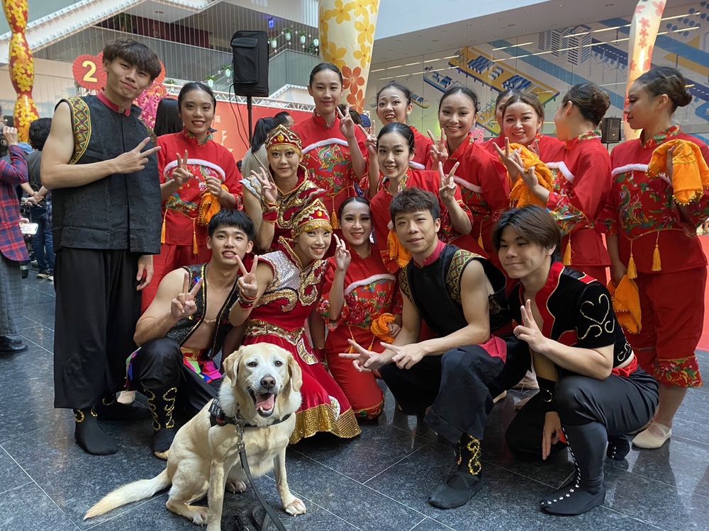 市刑大警犬現身中市府新春團拜