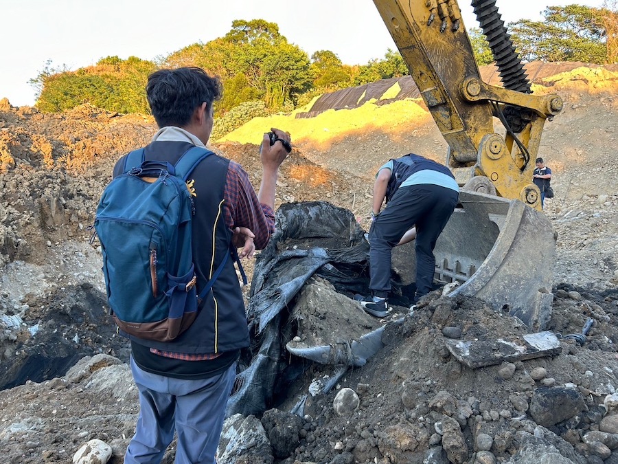 龍井區土地遭傾倒廢棄物 中市檢警環破獲不肖業者「假承租真棄置」