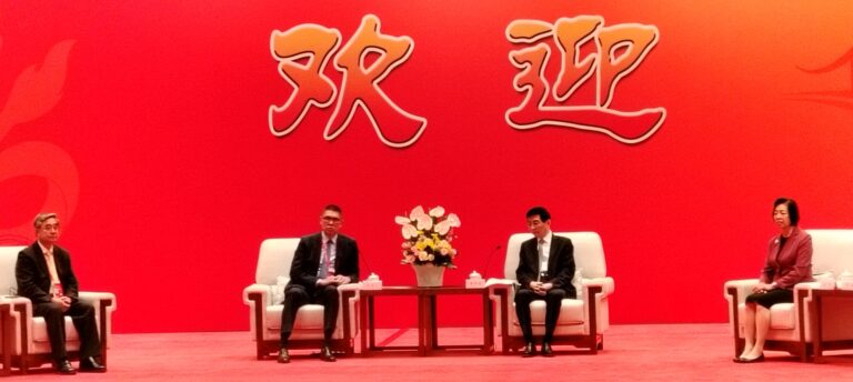 會晤王滬寧 連勝文：兩岸和平相處是台灣主流民意