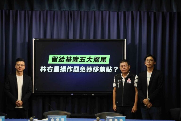留給基隆五大爛尾 藍批林右昌操作罷免轉移焦點