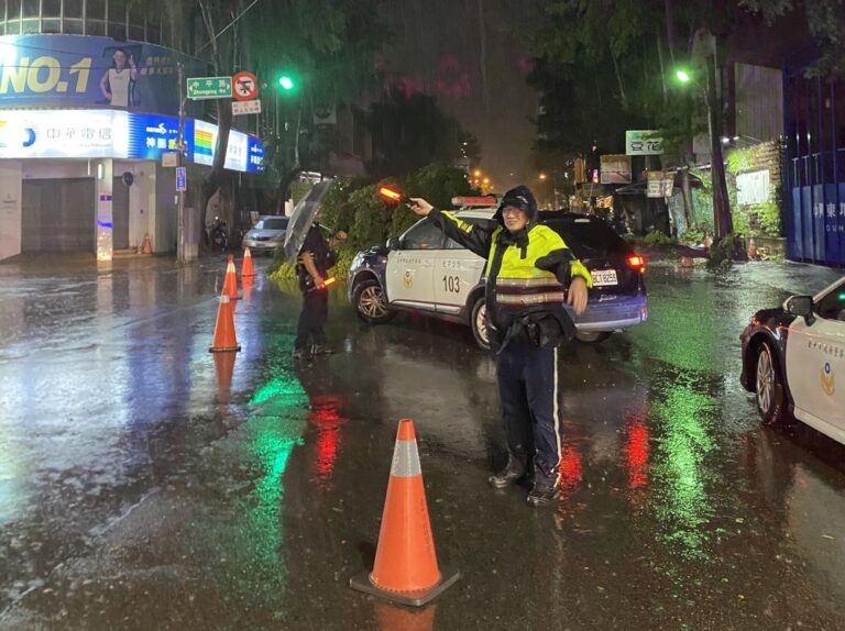 凱米颱風來襲  臺中警全力協助救災 保護市民安全