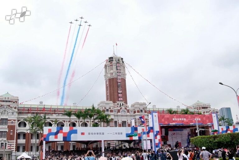 雙十國慶呈現中華民國意象 藍：撥亂反正