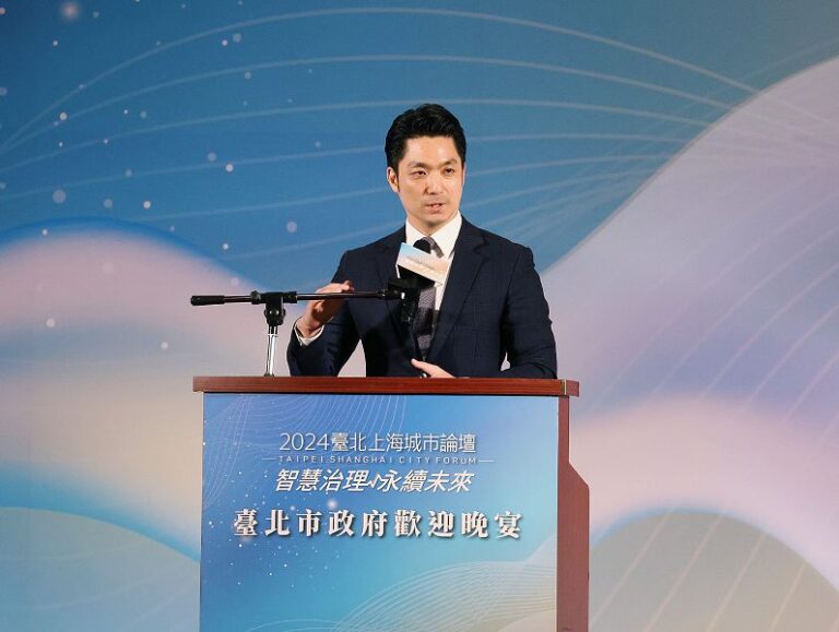 蔣萬安致詞雙城 盼少船艦飛機喧囂 重申兩岸需交流