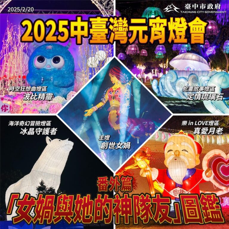 「女媧與她的神隊友」迴響熱烈！中市府加碼揭曉第二波原創IP圖鑑