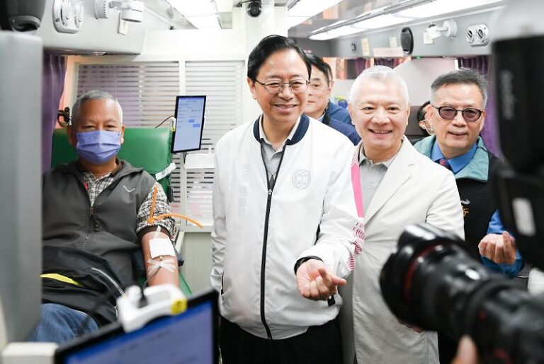 「大大攜手 讓愛延續」捐血活動 張善政號召民眾響應公益