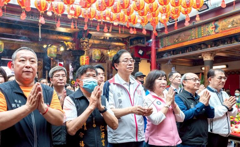 仁海宮天上聖母聖誕平安宴 張善政肯定展現宗教慈善精神