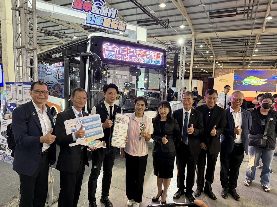 電動公車開進2025商用車大展 台中Go交通行動服務體驗超人氣