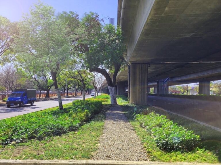 公私協力綠化橋下空間 中市建設局積極推動「台74綠指環」計畫