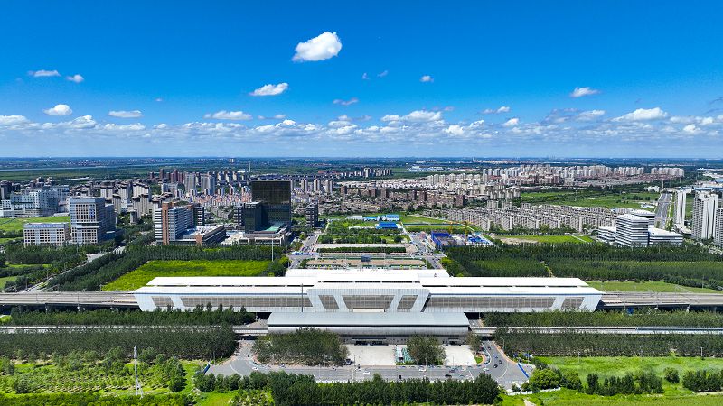 天津市西青區高鐵穿梭 新城崛起