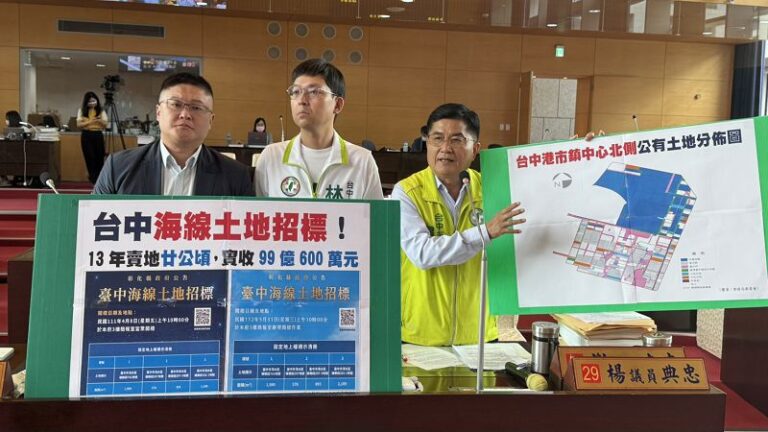 彰縣府大賣台中海線99億元土地 議員痛批中市府消極處理
