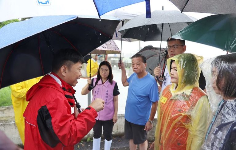 豪雨釀災 雲林縣內多處積淹水 張麗善率隊勘災