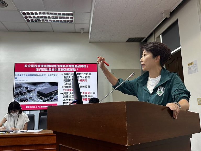 陳亭妃質詢政府策略及台南產業因應