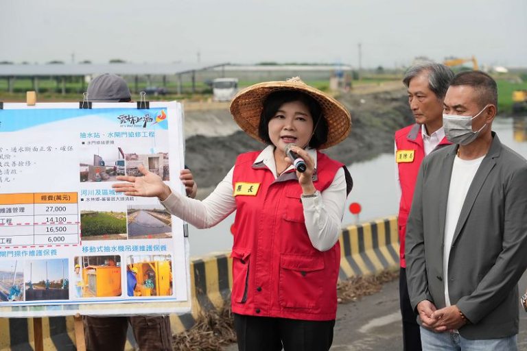 未雨綢繆治水先行 雲林縣長張麗善視察舊虎尾溪清淤