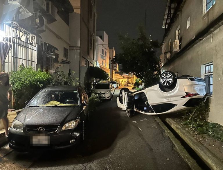 酒駕自撞他車 男子遭大雅警依法送辦