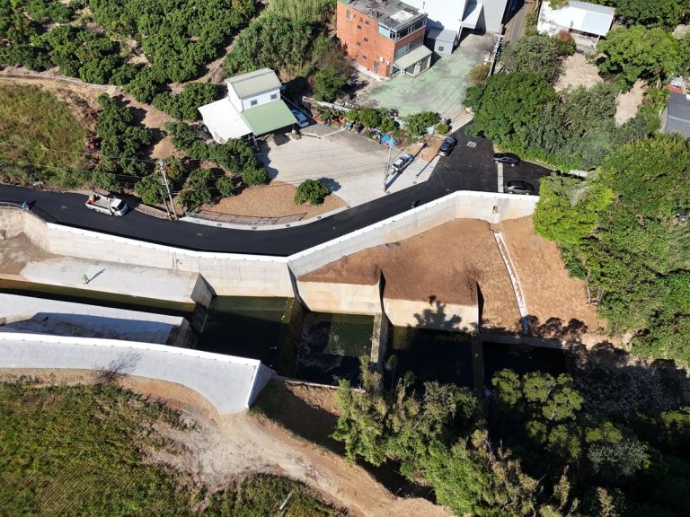 台中神岡陽明山排水治理工程颱風前搶修完成 中市水利局：穩固河道護安居