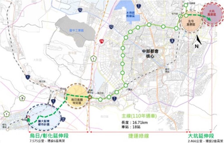 台中捷運綠線延伸邁入最後衝刺　明年第一季提報中央審議