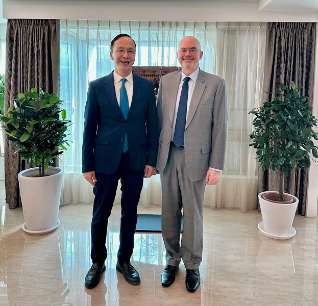 朱立倫會谷立言 強調台美關係是台灣安全重要基石