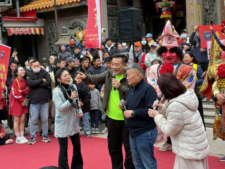 大甲鎮瀾宮邀請重量級藝人宣傳防詐與拒酒駕