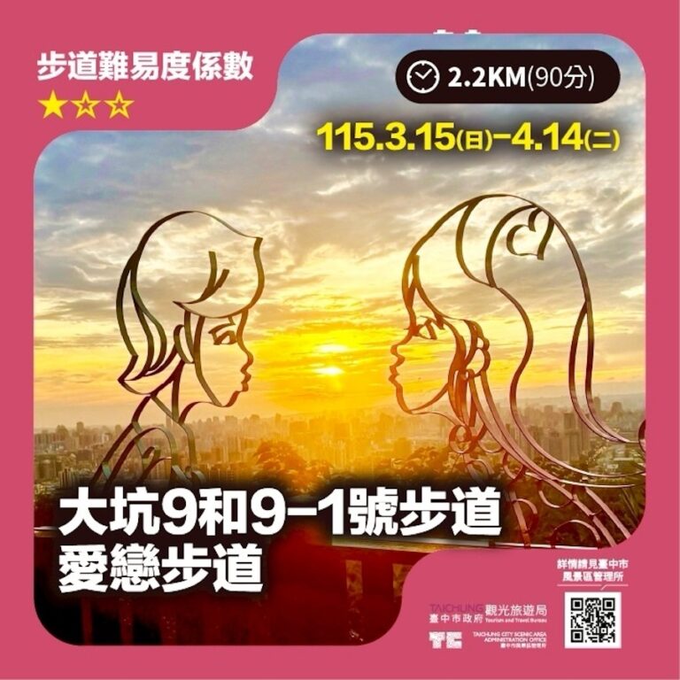 台中城市郊山探旅掀熱潮　千人登山嗨翻鐵砧山