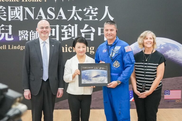 NASA台灣出生太空人返台中！盧秀燕：歡迎家人回家 台美情誼再升溫